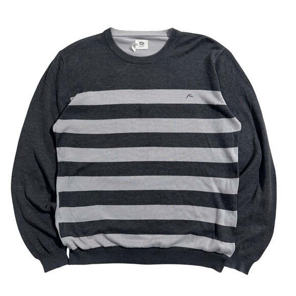 Rusty Other - Rusty Grey Striped Crew Neck Sweater
